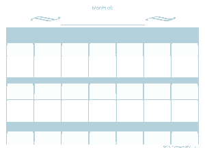 Free Download PDF Books, Daywise Monthly Calendar Sample Template