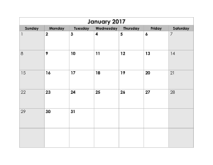 Free Monthly Printable Blank Calendar Template