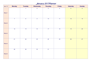 Printable Monthly Priority Calendar Template