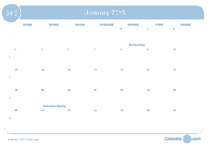 Sample 2015 Month Calendar Free Template