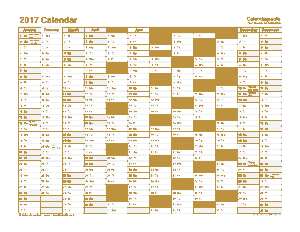 Company Yearly Calendar Template