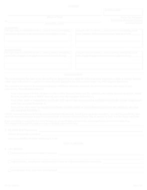 Blank Financial Statement Support Claims Form Template