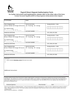 Free Download PDF Books, Payroll Direct Deposit Authorization Sample Form Template