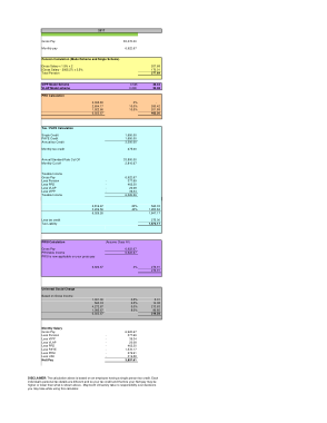 Free Download PDF Books, Sample Net Pay Payroll Calculator Template