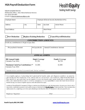 Sample Payroll Deduction Form Template