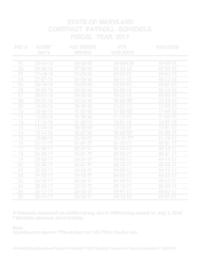 Contract Payroll Schedule Sample Template