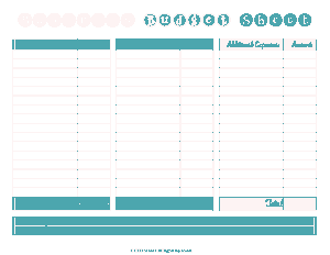 Sheet For Business Budget Template
