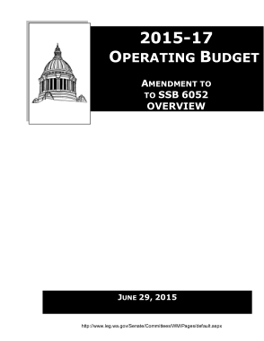Operating Budget to Download Template