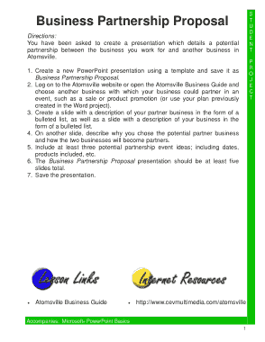 Business Partnership Proposal Project Template