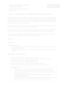 Standard Sample for Business Proposal Project Template