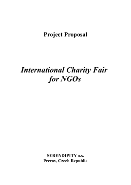 International Charity Fair for NGOs Project Proposal Template