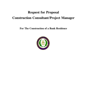 Request for Proposal for Construction Consultant and Project Manager Template