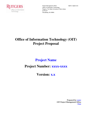 Formal IT Project Proposal Sample Template