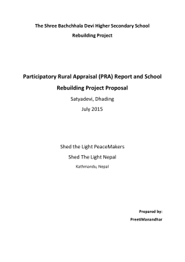 School Project Proposal Report Template