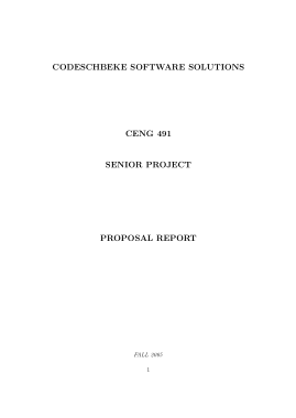 Software Project Proposal Report Template