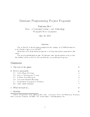 Database Programming Project Proposal Template