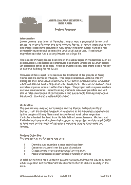Eco Farm Project Proposal Template