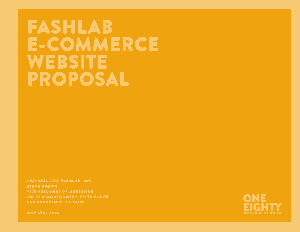 Flashlab E-commerce Website Proposal Project Template