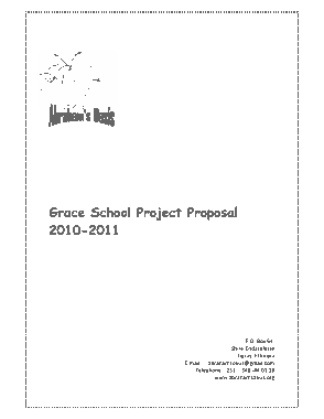 Grace School Project Proposal Template