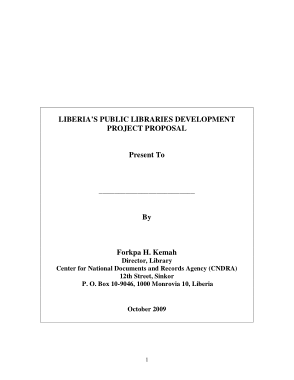 Library Development Project Proposal Template
