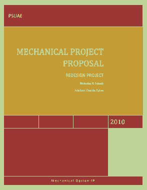 Mechanical Project Proposal Template