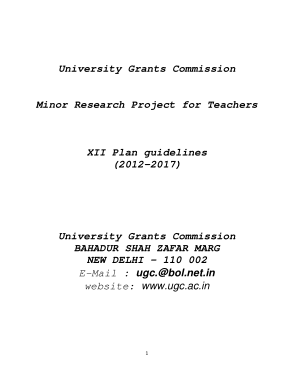 Minor Research Project Proposal Template