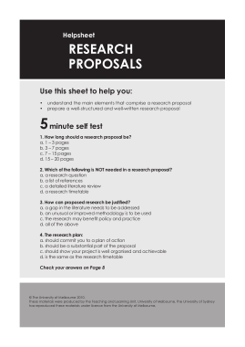 Project Research Proposal Sample Template