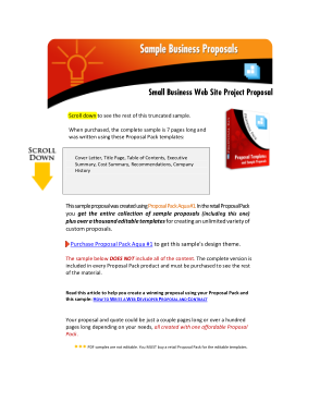 Project Business Project Proposal Letter Sample Template