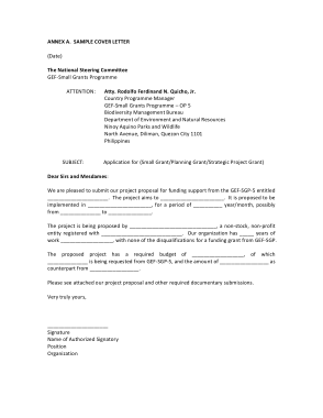 Free Download PDF Books, Project Proposal Cover Letter Sample Template