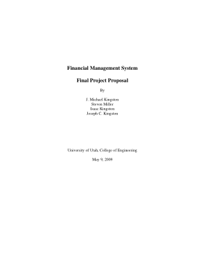 Financial Management System Proposal Project Template