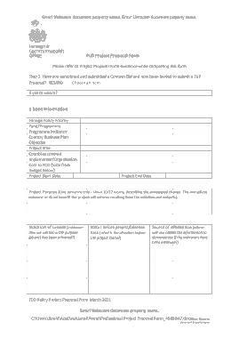 Professional Project Proposal Form Template