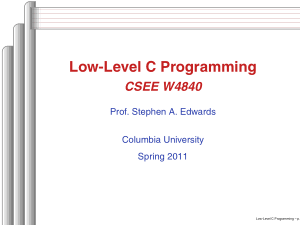 Low Level C Programming