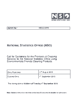 NSO Cleaning Service Quotation Template