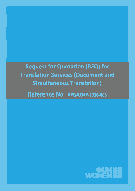 Request for Quotation for Translation Services Template