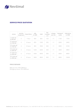Sample Service Price Quotation Template