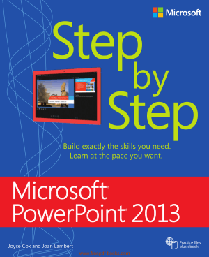 Microsoft Powerpoint 2013 Step By Step