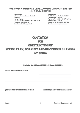 Free Download PDF Books, Chamber Construction Project Quotation Template