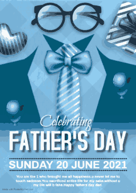 Fathers Day Card Simple Template