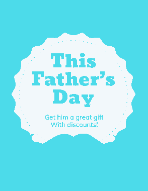 Fathers Day Promotion Flyer Template