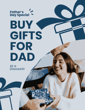 Fathers Day Sale Flyer Template