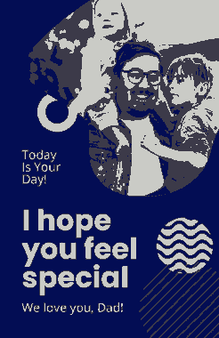 Happy Fathers Day Poster Template
