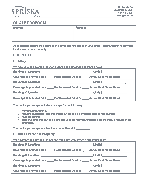 Business Proposal Quotation Template