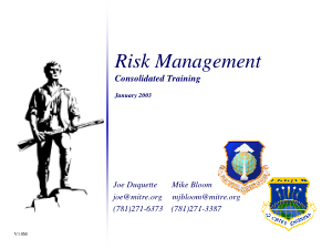 Risk Management Consolidated Training Template