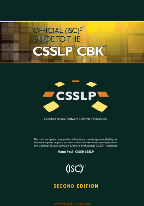 Free Download PDF Books, Official ISC Guide To The CSSLP CBK Second Edition