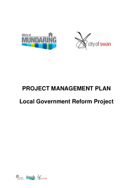 Local Government Reform Project Management Plan Sample Template