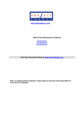 MS Office Project Managements Template