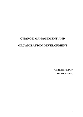 Organizational Change Management Project Plan Template