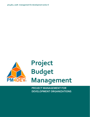 Project Budget Management for Development Organizations Template