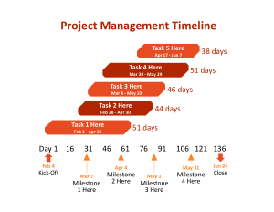 Sample Project Management Timeline Powerpoint Template