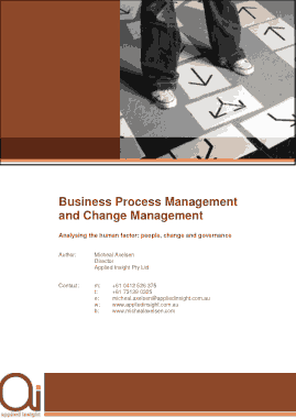Business Change Management and Change Management Template